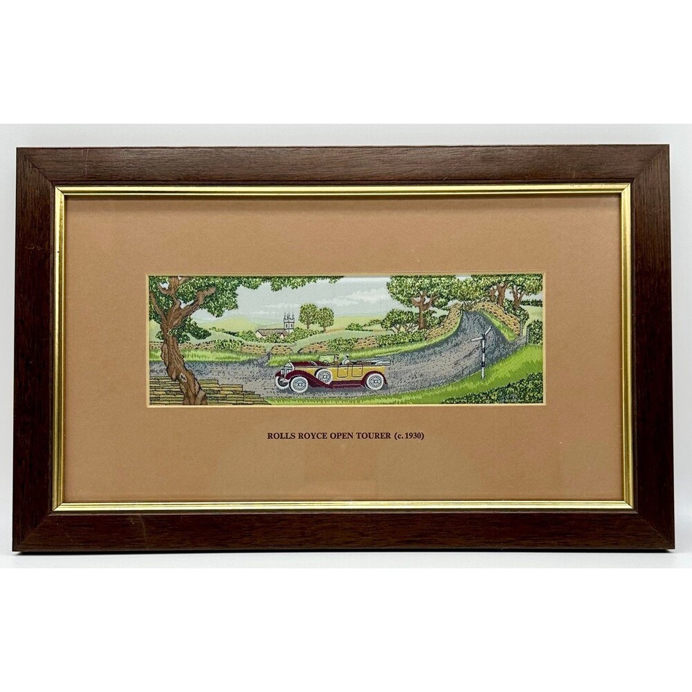 Cash's of Coventry Silk Woven Picture - Rolls Royce Open Tourer (c1930)